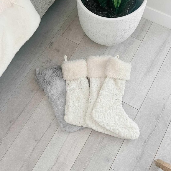 4 Plush Christmas Stockings - Picture 2 of 2